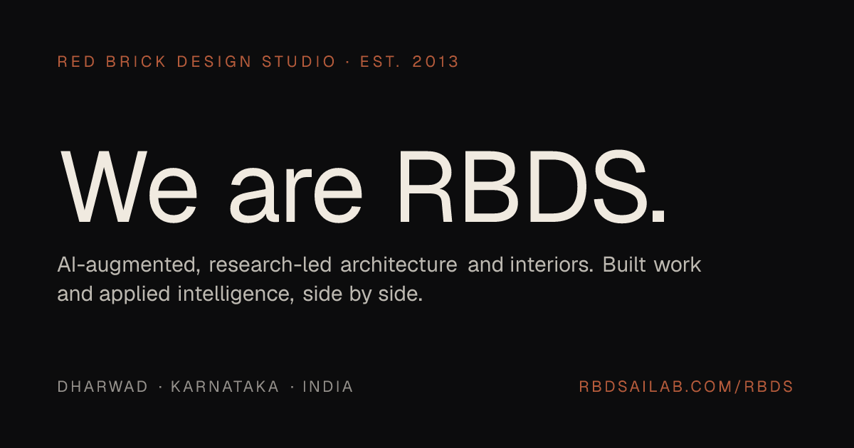 RBDS — Architecture, Interiors, Applied Intelligence · RBDS AI Lab